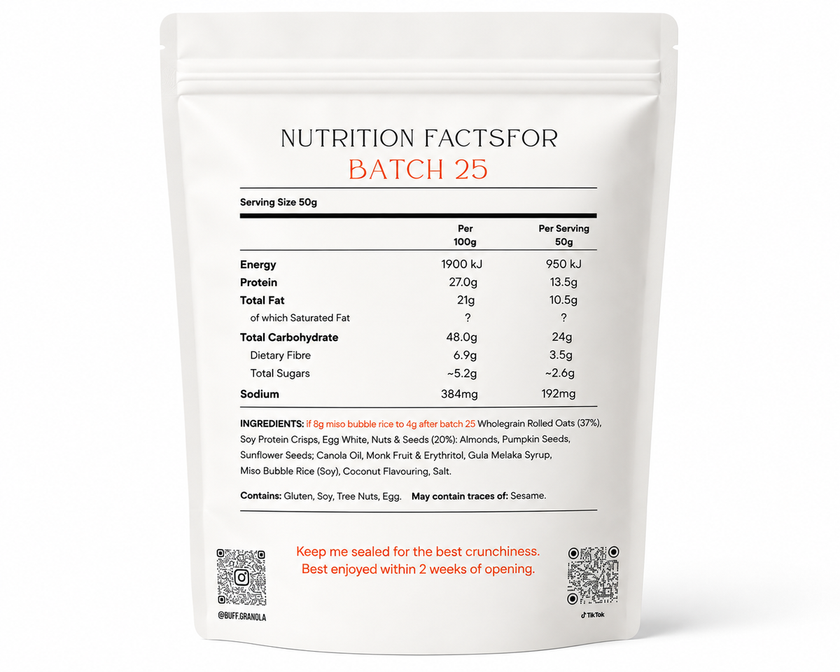 Coconut Gula Melaka Protein Granola Pouch